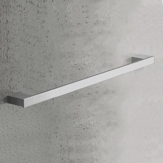 Towel Bar Square 24 Inch Towel Bar In Polished Chrome Gedy 5421-60-13